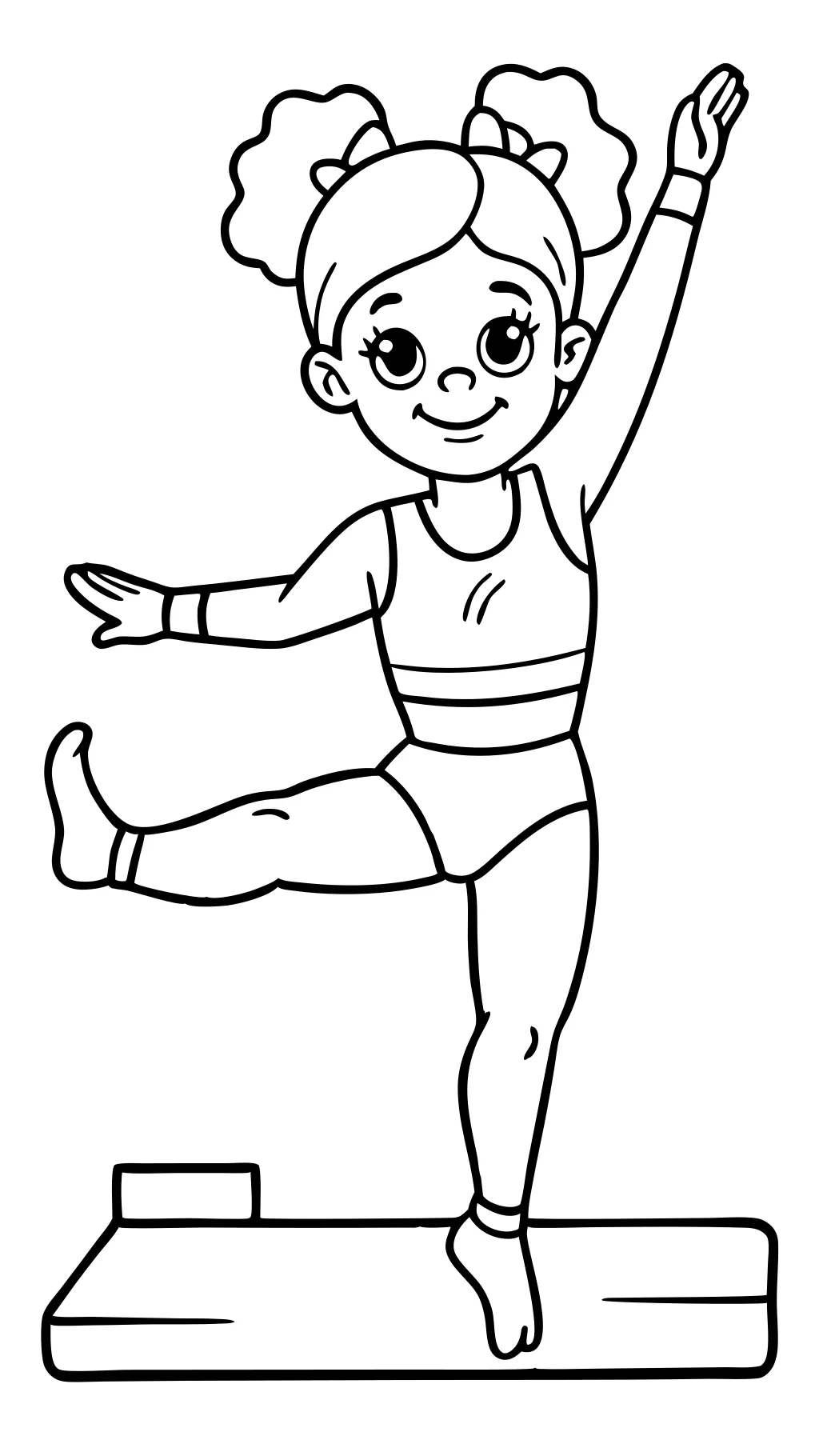 coloring pages of gymnastics